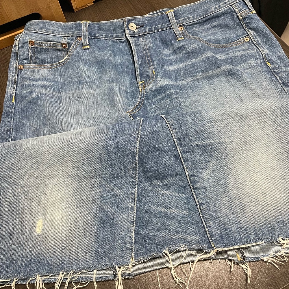 Gap Button-fly Jean Skirt